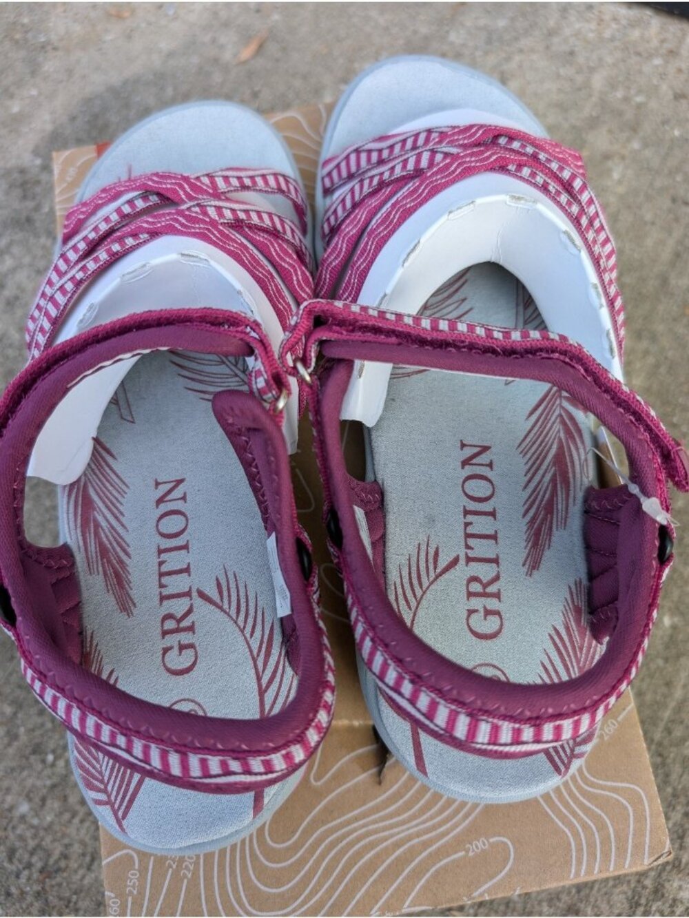 GRITION Hiking Sandals Women, Waterproof Lightweight Size 5.5 - Picture 4 of 7